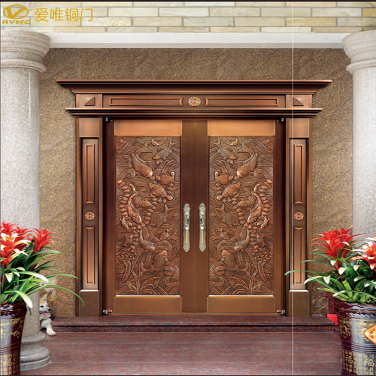愛(ài)唯銅門-別墅大門銅門